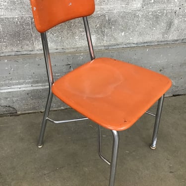 Orange Haywoodite School Chair (Seattle)