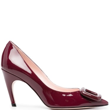 Roger Vivier Women Coch Buckle Patent Leather Pumps