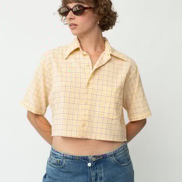 Re-Worked Cropped Button Up