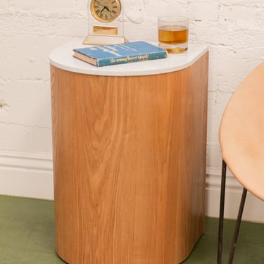 Light Wood Arch Side Table