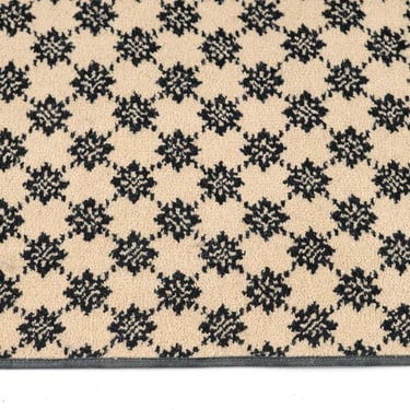 Reclaimed Waldorf Astoria Black &#038; Beige Wool Carpet