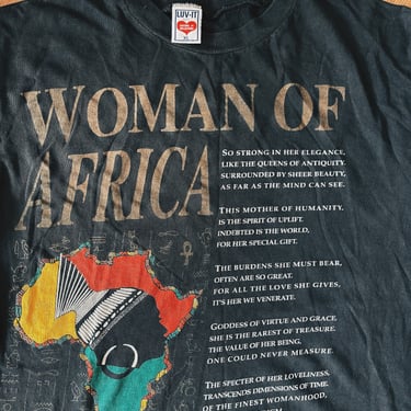 Vintage &quot;Woman of Africa&quot; T-Shirt (1990's)