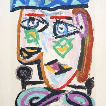Femme au Beret, Pablo Picasso (After), Marina Picasso Estate Lithograph Collection 