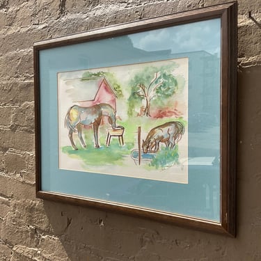Horses, Watercolor