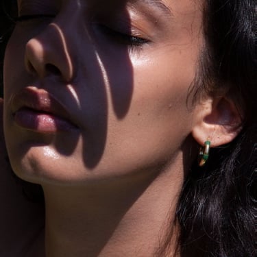 A. Carnevale STRIPED HOOPS - GREEN