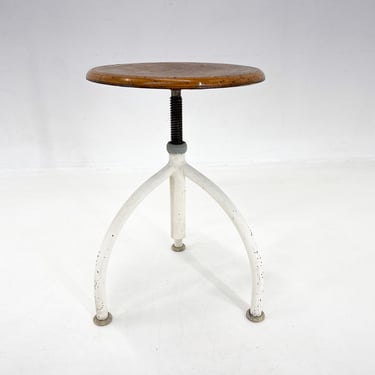 Vintage Industrial Adjustable Tripod Stool, 1950's 