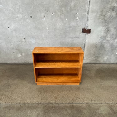 Mid Century Solid Wood Bookcase, Circa 1950