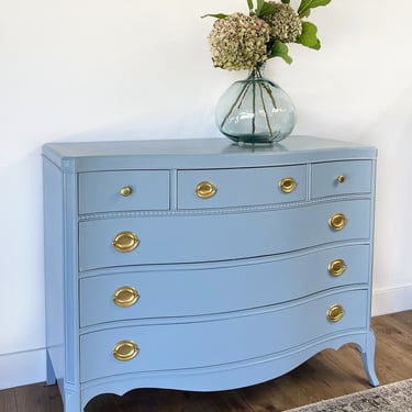 AVAILABLE - Blue Antique Dresser 