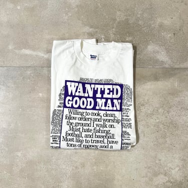 Wanted white tee rap tshirt t-shirt concert tee graphic print cotton summer man woman humor funny novelty 