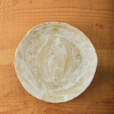 Yuriko Bullock Wood-Fired Plate #11, Alabaster