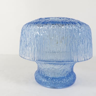 Vintage Tiara Exclusives Blue Mushroom Fairy Lamp Candle Holder - Mushroom Ice Fairy Lamp 