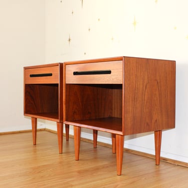 Pair of Westnofa Teak Nightstands