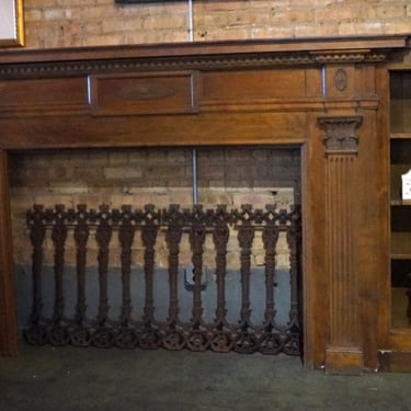 Large Mantel w Bookcase sides