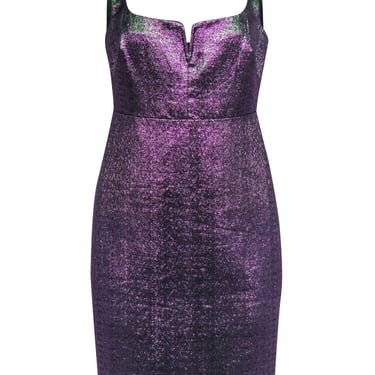 Likely - Purple & Green Iridescent Sleeveless Dress Sz 8