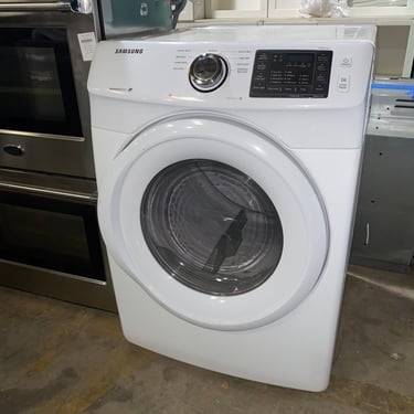 White Samsung Front-Loading Electric Dryer DV42H5000EW/A3