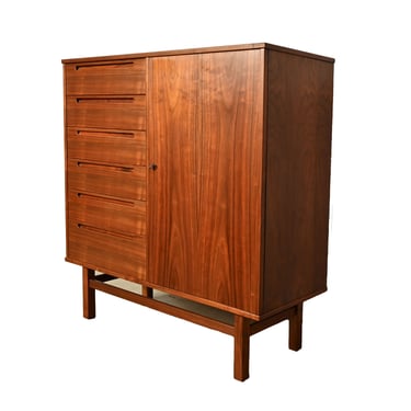 Nils Jonsson Walnut Dresser Gentlemans Chest Wardrobe Danish Modern 