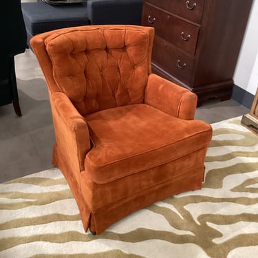 Tufted Burnt Orange Chair