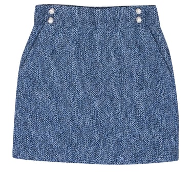 Veronica Beard - Blue, White, & Black Textured Short Skirt Sz 2