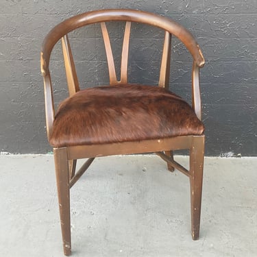 Cowhide Wishbone Chair