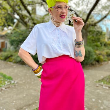 Vintage Plus Size Pink Skirt 