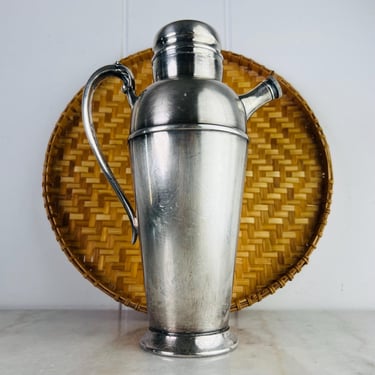 Antique Birks Primrose Plate Cocktail Shaker, silverplate barware, silver plated decanter, mcm, martini shaker, gift EP Copper BM Mounts 67 