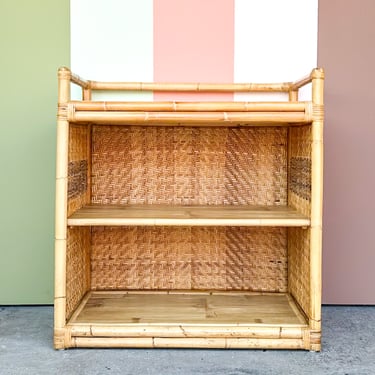 Old Florida Rattan Etagere