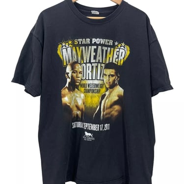 Vintage 2011 Floyd Mayweather Victor Ortiz WWC Boxing Shirt XXL Rap Tee