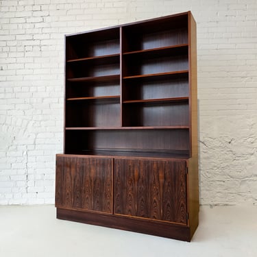 Rosewood Danish Bookcase Shelf Cabinet by Hundevad