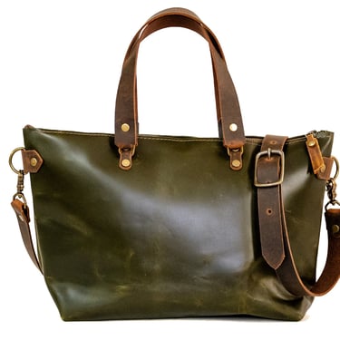 Handmade Leather Purse | Leather Tote Bag | The Bowler Bag 