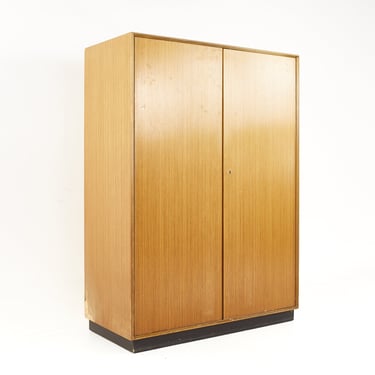 Mid Century Swedish Style Teak Armoire - mcm 