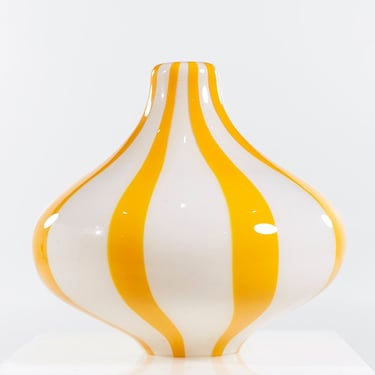 Massimo Vignelli for Venini Mid Century Glass Pendant Lamp - mcm 