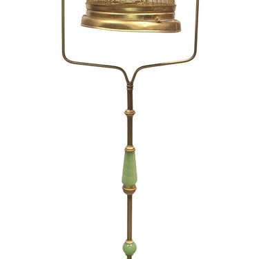 Art Deco Standing Brass Birdcage 