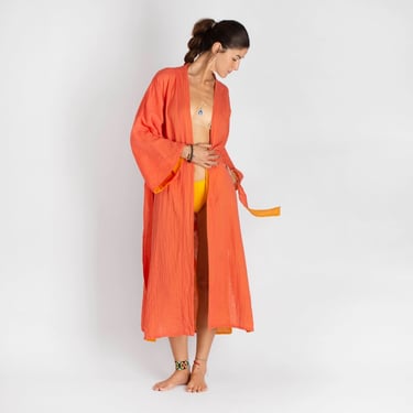 Mandarin Cotton Gauze Kimono