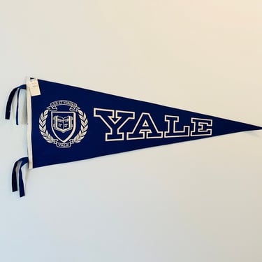 Vintage Yale University Wool Pennant by Chicago Pennant Company circa 1975 