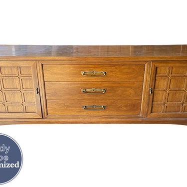 72&quot; Unfinished 2 Door 3 Drawer United Furniture Vintage Buffet #08608