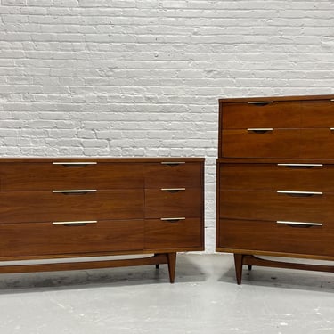 Mid Century MODERN Walnut BEDROOM SET by Kent Coffey’s Tableau Line, c. 1960’s 