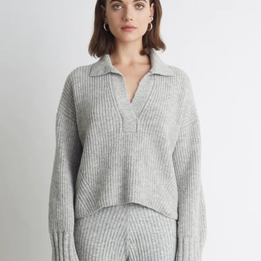 Brynn Sweater - Pale Grey Melange