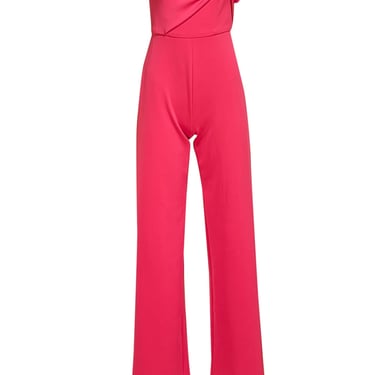 Black Halo - Hot Pink Divinia Strapless Jumpsuit Sz 2