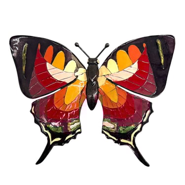 Christian Dior S/S 2002 Huge Enamel Butterfly Brooch