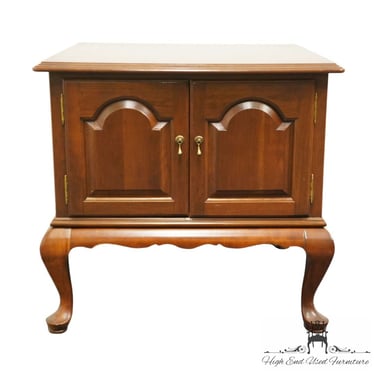 ETHAN ALLEN Georgian Court Solid Cherry Traditional Style 24" Storage Accent End Table 11-8165 - Sheffield Finish 