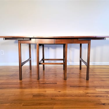 Mid Century American of Martinsville Drop Leaf Dining Table, Expandable to 81 Inches 