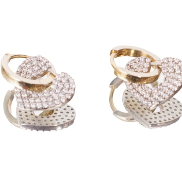 10K Gold Plated Crystal Earrings