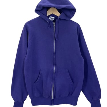 Vintage 90's Blank Purple Hoodie Sweatshirt Fits S/M