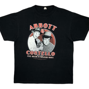 Vintage 2004 Abbott & Costello “I’ve Been A Bad Boy” Funny TV/Movie Promo Graphic T-Shirt Size Large 