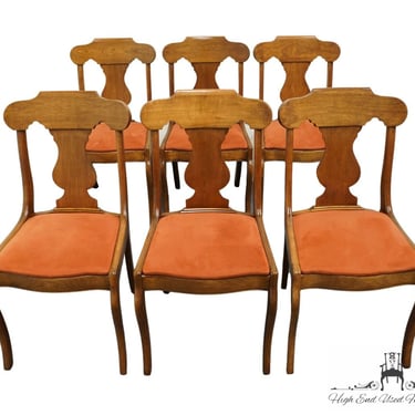 Set of 6 PENNSYLVANIA HOUSE Solid Cherry Traditional Duncan Phyfe Style Dining Side Chairs 