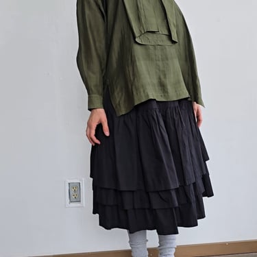 Comme des Garcons Ruffled Cotton Skirt (M)