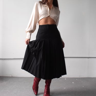 Vintage Les Copains Pleated Skirt - W26