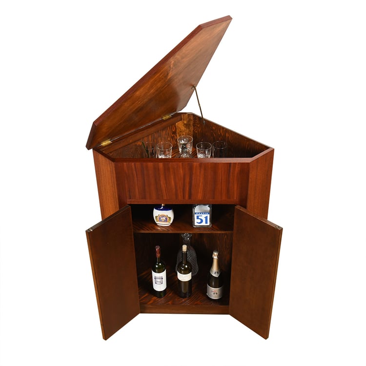 Dad’s Corner Storage Bar w. Flip Top + Adj Modern Mobler