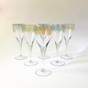 Iridescent Wine Glasses - Set of 6 