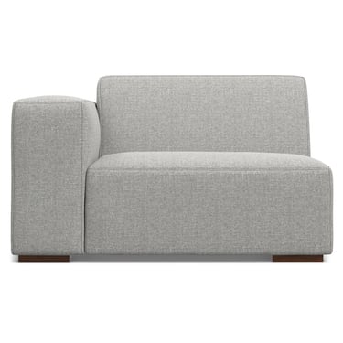Simpli Home Pale Grey Rex Left Arm Module Section Sofa Chair FFE-803